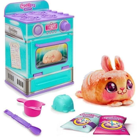Fabrique a Ptisserie Bleue - MOOSE TOYS - COOKEEZ MAKERY - Forno interattivo, peluche profumato e accessori
