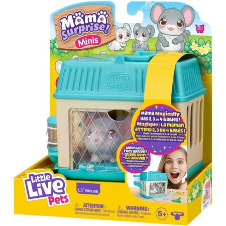 Mama Surprise Topolino Peluche - Piccoli Animali Vivi - Moose Toys