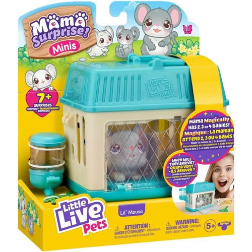 Mama Surprise Topolino Peluche - Piccoli Animali Vivi - Moose Toys