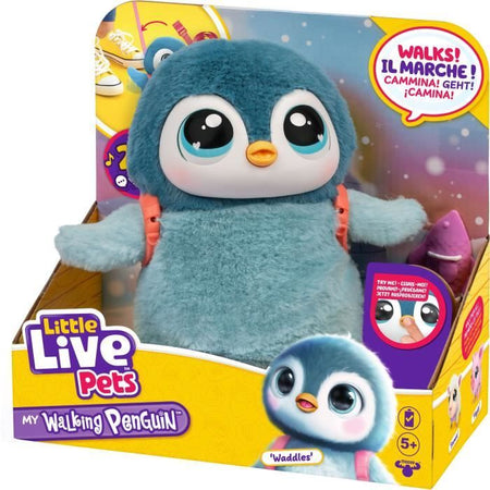 My Little Penguin - MOOSE TOYS - LITTLE LIVE PETS - Pinguino elettronico interattivo con accessori