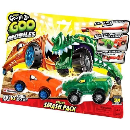 Veicoli in miniatura - MOOSE TOYS - GOO MOBILES - TURBO TYGER VS RUMBLER JAW
