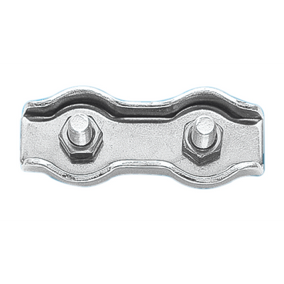 Morsetto Doppio Inox 316 Ø Mm.8