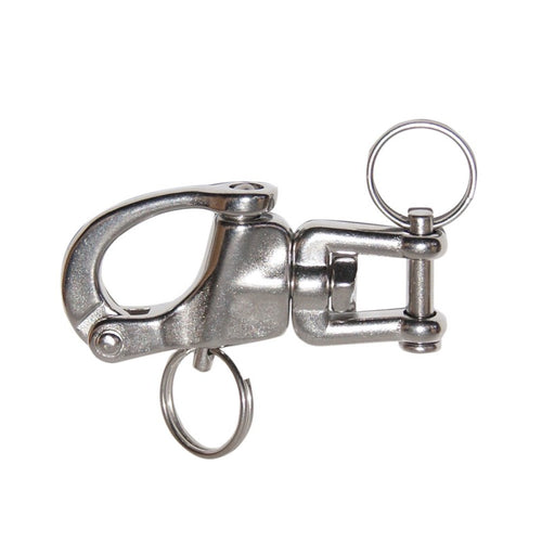 Moschett.Spinnaker C/Grillo Mm.90 C.Rottura Kg2800 Dimensioni: L 83Mm. A 16Mm. B 15Mm. C 12Mm.