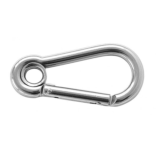 Moschettone A Ochhiolo Acciaio Inox Mm.120 A4