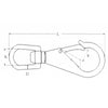 Moschettone Inox Mm.85