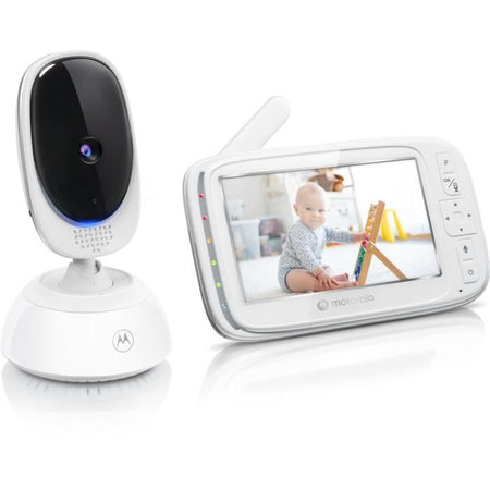 Babyphone con video connesso - MOTOROLA - Audio bidirezionale - Rilevazione movimento e suono-Visione notturna - VM85