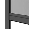 Zanzariera per finestra L125 x H145 cm in alluminio grigio antracite - Tagliabile in larghezza e altezza