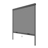 Zanzariera per finestra L125 x H145 cm in alluminio grigio antracite - Tagliabile in larghezza e altezza