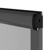 Zanzariera per finestra L125 x H145 cm in alluminio grigio antracite - Tagliabile in larghezza e altezza