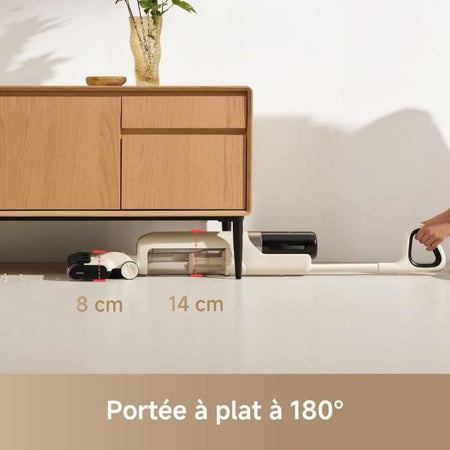 MOVA K30 - Aspirapolvere per solidi e liquidi - Angolo di aspirazione 180 - Aspirazione 18 kPa - Pulizia bordi - Asciugatura ad aria calda