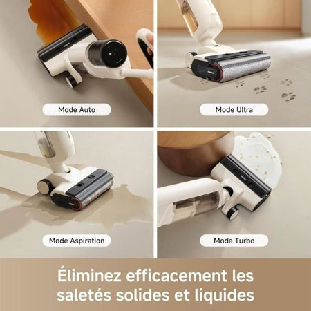 MOVA K30 - Aspirapolvere per solidi e liquidi - Angolo di aspirazione 180 - Aspirazione 18 kPa - Pulizia bordi - Asciugatura ad aria calda