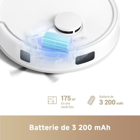 Dreame MOVA E20 - Robot Aspirapolvere - Navigazione LDS, Potenza di Aspirazione 5000 Pa - Aspirapolvere e Lavapavimenti 2 in 1 - Compatto