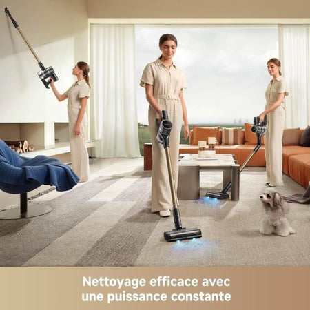Mova S5 Sense - Aspirapolvere senza fili - Spazzola multisuperficie OptiInsight con design anti-groviglio - Regolazione intelligente