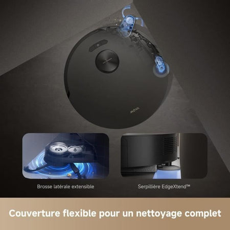 Robot aspirapolvere - MOVA Z50 Ultra - Potente aspirazione da 19.000 Pa - Rilevamento multiplo dello sporco in tempo reale