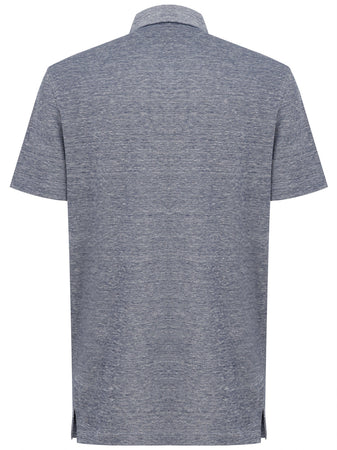 Corneliani Polo manica corta grigio da uomo