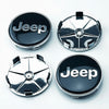 SET 4 Tappi Coprimozzo JEEP 68mm Compatibile Renegade Compass Wrangler Cerchi in Lega Auto Tuning