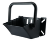 Porta cuneo ferma ruota con raggio 460mm nero