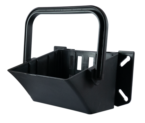 Porta cuneo ferma ruota con raggio 460mm nero