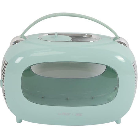 Box trasporto - M PETS - SIXTIES Classic - Maniglia - Zaino - Apertura posteriore - 5 kg max - Blu