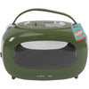 Box trasporto - M PETS - SIXTIES Classic - Maniglia - Tracolla - Apertura laterale - 5 kg max - Verde