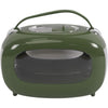 Box trasporto - M PETS - SIXTIES Classic - Maniglia - Tracolla - Apertura laterale - 5 kg max - Verde