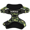 Pettorina - M PETS - HIKING - Camouflage M - Tessuto imbottito - Clip di sicurezza - Maniglia - Guinzaglio posteriore/anteriore