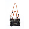 Borsa da trasporto - M PETS - REMIX 2 in 1 Camouflage & Orange - 41 x 28 x 28 cm - Pieghevole - Leggera - Cintura a pettorina