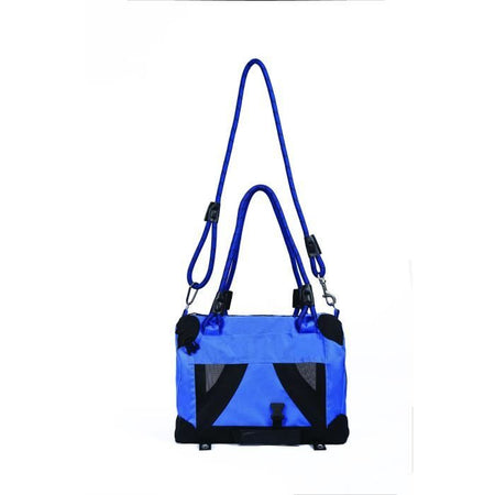 Borsa da trasporto - M PETS - REMIX 2 in 1 Blu - 41 x 28 x 28 cm - Pieghevole - Leggera - Cintura a pettorina