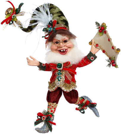 Statuetta decorativa elfo natalizio decorazione natalizia da 28 cm