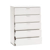 POLKA - cassettiera 5 cassetti Bianco