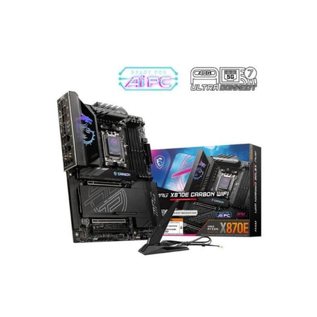 Scheda madre - MSI - MPG X870E CARBON WIFI - Wi-Fi 7, 5G LAN, USB 40 Gb/s, LED RGB, PCIe aggiuntivo