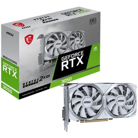 Scheda grafica - MSI - VENTUS RTX 3050 2X XS WHITE 8G OC NVIDIA GeForce RTX 3050 8 GB GDDR6