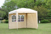 Telo di ricambio laterale per Gazebo pieghevole con finestre in tessuto Oxford 600D Beige