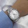 Orologio da uomo Casio Standard Analogico in acciaio inossidabile con quadrante argentato al quarzo MTD-130D-7AVDF 100M