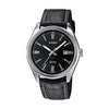 CASIO COLLECTION Mod. DATE, LEATHER - BLACK