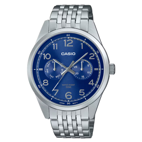 Orologio Casio Enticer Men MTP-E340D-2AVDF Analogico Quadrante Blu Uomo