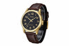 CASIO COLLECTION Mod. ONLY TIME GOLD, LEATHER - BLACK