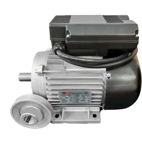 motore elettrico con puleggia