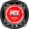 MTX TX650C Altoparlanti coassiali a 2 vie da 13 cm 80 W RMS 4O telaio in alluminio bobina tweeter al neodimio con cupola in seta TSV TIL