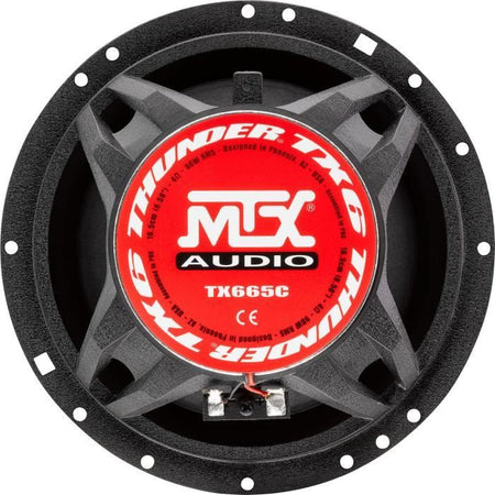 MTX TX665C Altoparlanti coassiali a 2 vie da 16,5 cm 90 W RMS 4O telaio in alluminio bobina tweeter al neodimio con cupola in seta TSV TIL