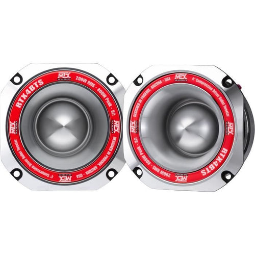 MTX AUDIO - Tweeter MTX ad alta efficienza RTX4BTs - 10cm - Bobina 45mm - 200W RMS - 800W - Peak 8O 103.0dB/2V/1m venduto singolarmente