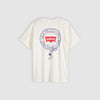 Levi's T-shirt Uomo Relaxed Fit Bianca con Stampa Logo Cotone 161432451