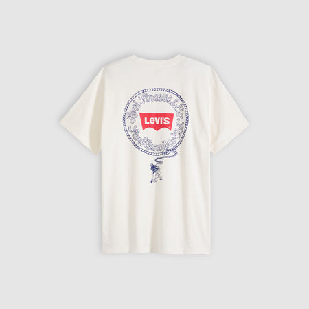 Levi's T-shirt Uomo Relaxed Fit Bianca con Stampa Logo Cotone 161432451