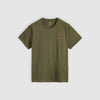 Levi's T-Shirt Uomo Original HM Tee in Cotone Verde Olive Night Regular Fit