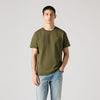 Levi's T-Shirt Uomo Original HM Tee in Cotone Verde Olive Night Regular Fit