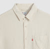 Levi's Camicia Uomo Sunset Pocket Panna in Lino e Cotone Standard Fit 857460197