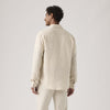 Levi's Camicia Uomo Sunset Pocket Panna in Lino e Cotone Standard Fit 857460197