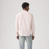 Levi's Camicia Uomo Sunset Pocket Rosa in Lino e Cotone Standard Fit 857460198