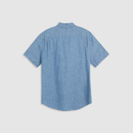 Levi's Camicia Uomo Sunset One Pocket Blu Chambray Manica Corta Cotone 866240062