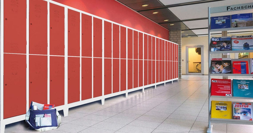 Armadio metallico a norma ASL sovrapposto multispogliatoio a 6 posti cm. 101x50x180h